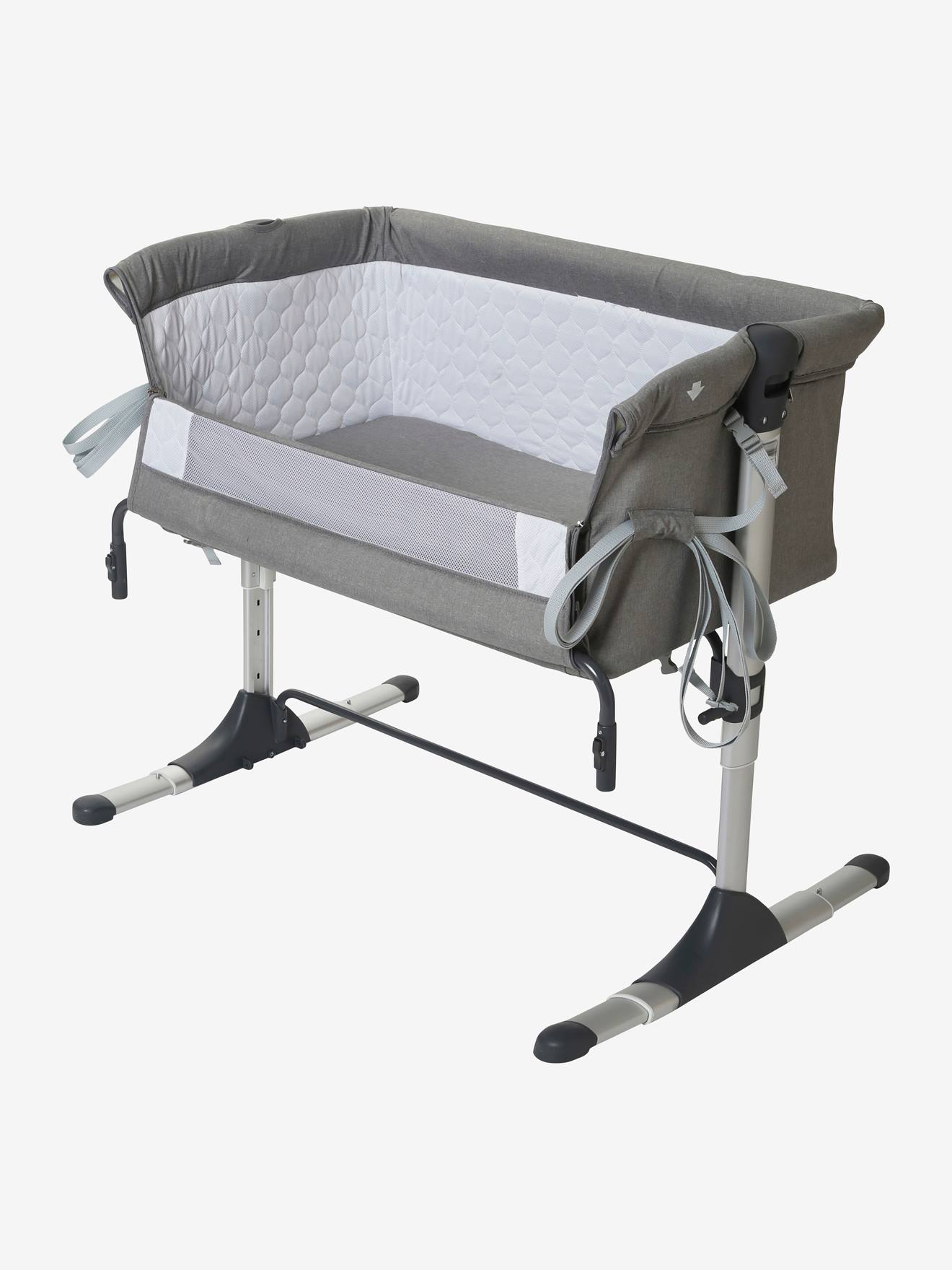 VERTBAUDET Cuna colecho Nest'bed gris claro jaspeado