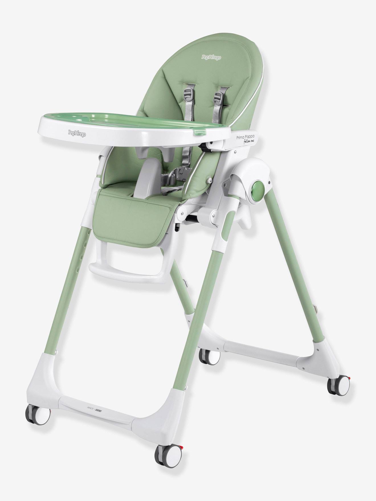 PEG PEREGO Silla Prima Pappa Follw Me PEG PREGO verde claro liso