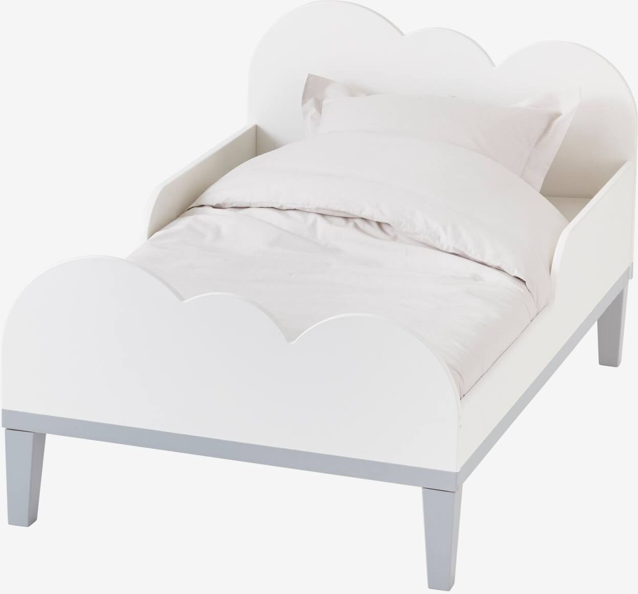 VERTBAUDET Cama evolutiva infantil LÍNEA NUBE blanco claro bicolor/multicolo