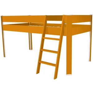 ABC MEUBLES Lit Compact sureleve enfant 90x190 Orange