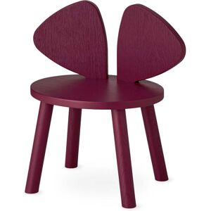 Nofred - Mouse Chaise pour enfant, bourgogne