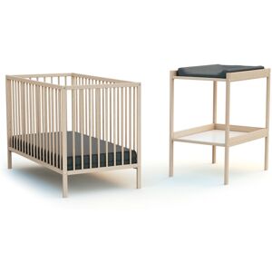 AT4 WEBABY Chambre bébé lit et table à langer en bois - Publicité