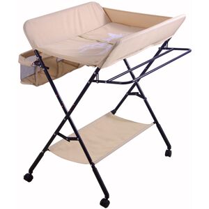 WYCTIN Hofuton Table à Langer Pliante avec Espace de Rangement, Organisateur de Chambre d'enfant, Commode de Soin pour Bébé, 7 Couleurs (Couleur: Kaki) - Publicité