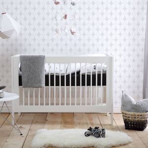 petitechambre.fr Lit bebe evolutif Harmonie   Blanc   60 cm x 120 cm   MDF