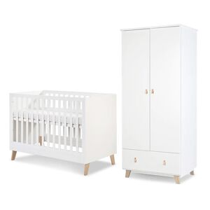 petitechambre.fr Pack chambre bebe NOAH lit 120x60 + armoire deux portes blanc   MDF