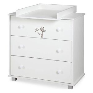 petitechambre.fr Commode a langer blanche Girafe   Melamine