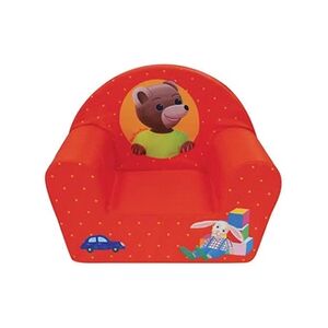 Jemini Fauteuil club Petit Ours Brun Rouge - Publicité