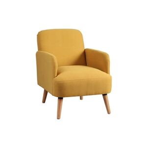 Altobuy TEODORE - Fauteuil Rembourré Tissu Jaune - - Publicité