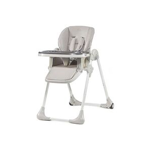 Kinderkraft Chaise haute bébé YUMMY Plateau réglable Tablette amovible Roulettes - Gris - Publicité