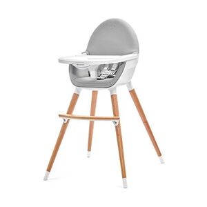 Kinderkraft Chaise haute bébé évolutive 2 en 1 FINI Plateau réglable Tablette amovible - Gris - Publicité