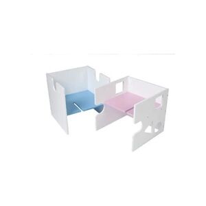 GENERIQUE Tobi 320102 babycube fauteuils cubes ludiques pour enfants blanc laqué - Publicité