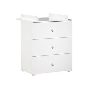 Baby Price New Basic Commode a langer 3 tiroirs - Boutons boule blancs - Publicité