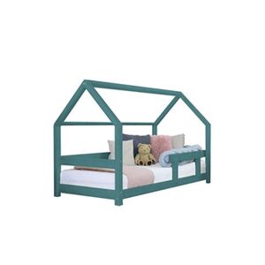 Benlemi Lit cabane enfant TERY 120 x 180 vert pétrole - Publicité