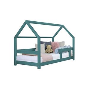 Benlemi Lit cabane enfant TERY 120 x 200 vert pétrole - Publicité