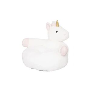 Atmosphera For Kids - Fauteuil Peluche Enfant Licorne 48cm Blanc - Publicité