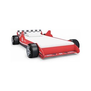 VIDAXL Lit voiture de course pour enfants 90 x 200 cm Rouge - Publicité