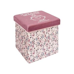 - Pouf coffre pliable pour enfants Monsieur Madame Madame princesse - Publicité