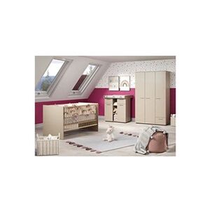 Trendteam Chambre bébé Trio : Lit 70 x 140 cm + Armoire + Commode a langer CLEVER - Cappuccino - TREND TEAM - Publicité