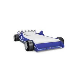 VIDAXL Lit voiture de course pour enfants 90 x 200 cm Bleu - Publicité