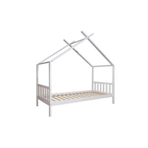 Beneffito Lit Enfant Oneiroi - Lit Cabane Enfant Lit Blanc 196x98x186cm - Publicité