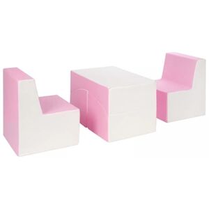 Velinda Ensemble de fauteuils chambre enfant blanc, rose (pastel) - Publicité