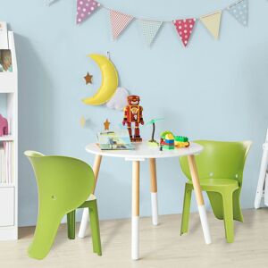 Sobuy Kmb12-Grx2 Lot De 2 Chaise Enfant Design Chaise Pour Enfants Siège Garçons Et Filles Confortable Éléphant Vert - Haute Qualité - Publicité