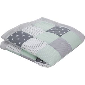 Ullenboom Tapis d'éveil matelas de parc bébé 140x140 cm menthe gris 140x140 cm