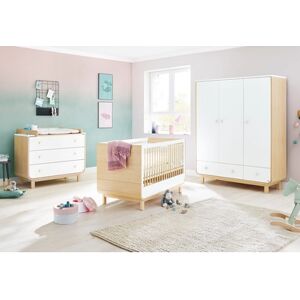 Pinolino Chambre bébé trio lit armoire 3 portes commode Round bois...