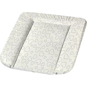 Alvi® Matelas a langer Molly film Hearts White 70x53 cm