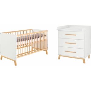 Schardt Ensemble lit enfant commode à langer Venice bois 70x140 cm 70x140 cm