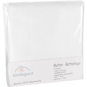 kindsgard Alèse de lit enfant tistap 70x140 cm blanc lot de 2 70x140 cm