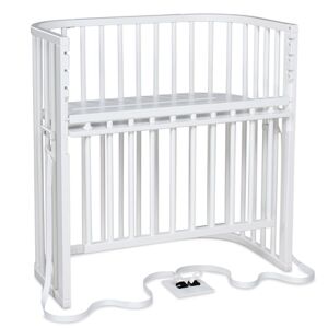 babybay Lit cododo Boxspring Comfort Plus bois vernis blanc 96x56 cm 51x89 cm