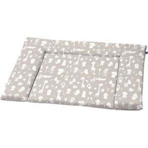 Alvi® Matelas à langer animaux zoo taupe 70x85 cm 70x85 cm