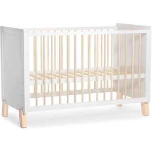 Kinderkraft Lit à barreaux NICO bois blanc 124x66 cm 125x50 cm