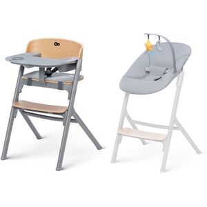 Kinderkraft Chaise haute enfant evolutive LIVY transat CALMEE oak