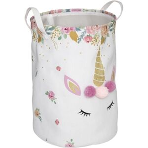 atmosphera Bac a jouets licorne tissu