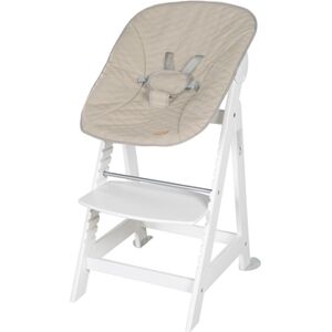 roba Chaise haute enfant evolutive a marche Born Up 2en1 blanc, transat pique...