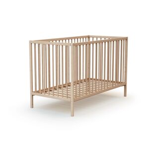 WEBABY Lit à barreaux Duo bois naturel 60x120 cm 60x120 cm