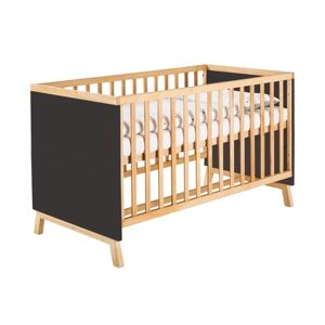 Schardt Lit enfant évolutif Miami Black Nature bois 70x140 cm 70x140 cm