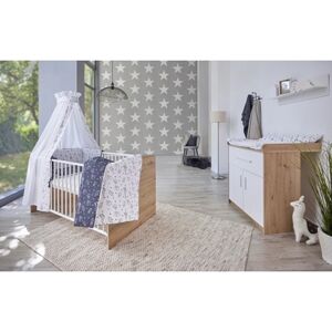 Schardt Chambre bébé duo lit Pepe commode bois 70x140 cm 70x140 cm