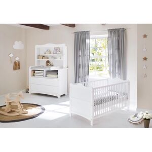 Pinolino Chambre bébé trio lit Florentina commode extra large étagère bois... 60x120 cm