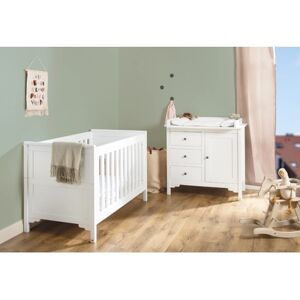 Pinolino Chambre bebe duo lit Chalet commode large 70x140 cm