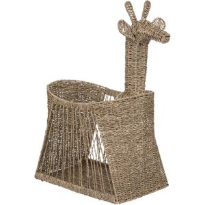 atmosphera for kids Panier de rangement jouets girafe jacinthe d'eau tressee