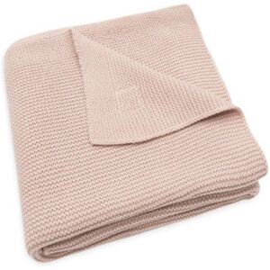 Jollein Couverture Berceau 75x100cm Basic knit Rose Sauvage - Couverture berceau