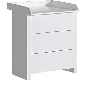 ATB Commode a Langer Bebe Commode à Langer Bois Table à Langer avec Tiroirs Table a Langer Commode Commode Table à Langer Table a Langer Commode Bebe Blanc 85x75x101 cm Basic - Publicité