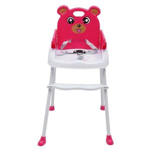DGJMuu Chaise haute réglable 4 en 1 pour bébé Table haute pour nourrisson Chaise haute avec plateau (rose) - Publicité
