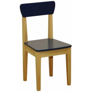 roba Chaise Enfant en Bois Hauteur d'Assise 31 cm Naturel /Bleu - Publicité