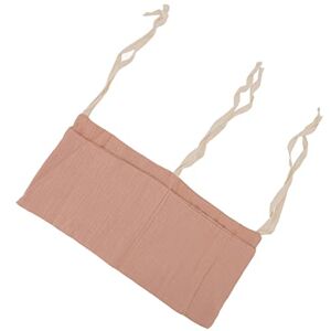 CHICIRIS Bébé Nuit Jouet Sac Suspendu Lavable 2 Poches Pur Coton Tissu Stockage bébé Berceau Sac Suspendu pour Chambre (Rose) - Publicité