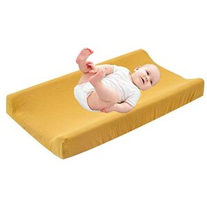 Uposao Housse De Matelas à Langer Douce Et Respirante Couleur Unie Matelas à Langer Berceau Drap De Berceau Doux Pour Bébé, Garçons Et Filles, 32"x 16" x 5 - Publicité