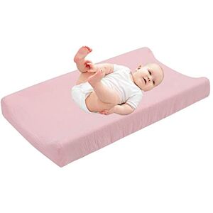 Uposao Housse De Matelas à Langer Douce Et Respirante Couleur Unie Matelas à Langer Berceau Drap De Berceau Doux Pour Bébé, Garçons Et Filles, 32"x 16" x 5 - Publicité